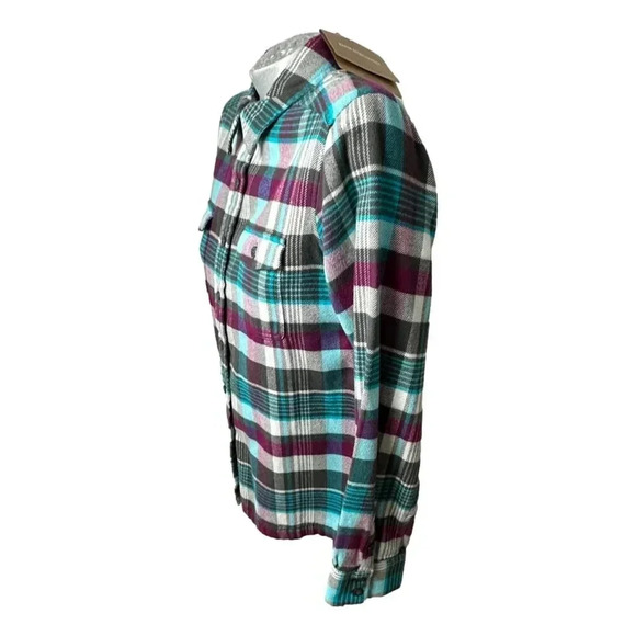 New Patagonia Shirt Plaid Size 8 Fjord Woman - Picture 4 of 8